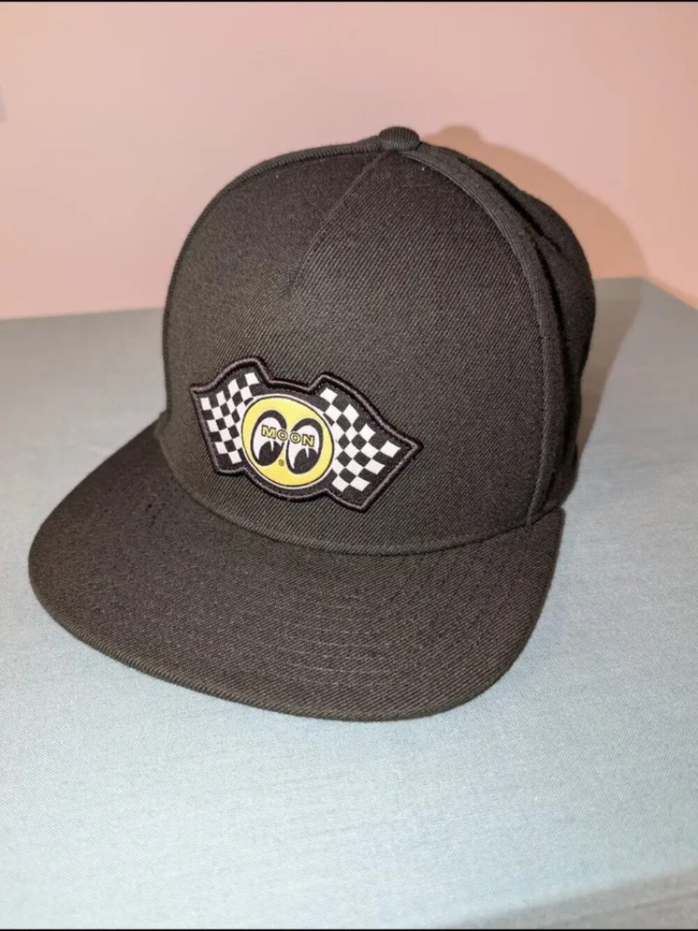 Vans x Mooneyes Snapback Hat – Black 5-Panel Racing Hot Rod Cap